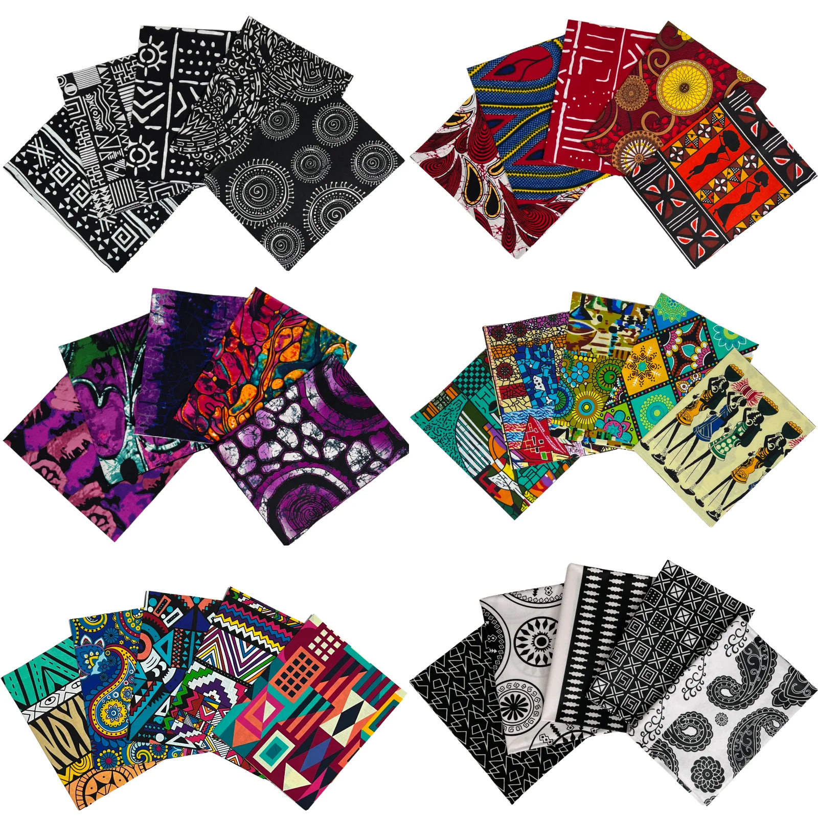 6 Yards African Real Wax Print Fabrics nigerian ankara fabric Polyester Ankara Wax african batik fabric