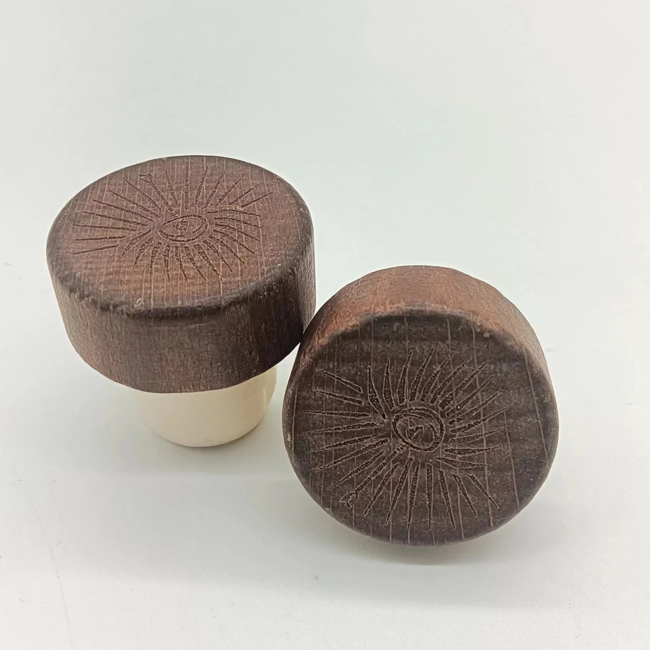 Biodegradable Factory wholesale products Red wine cork wine bottle stopper wooden cap T cork stopper