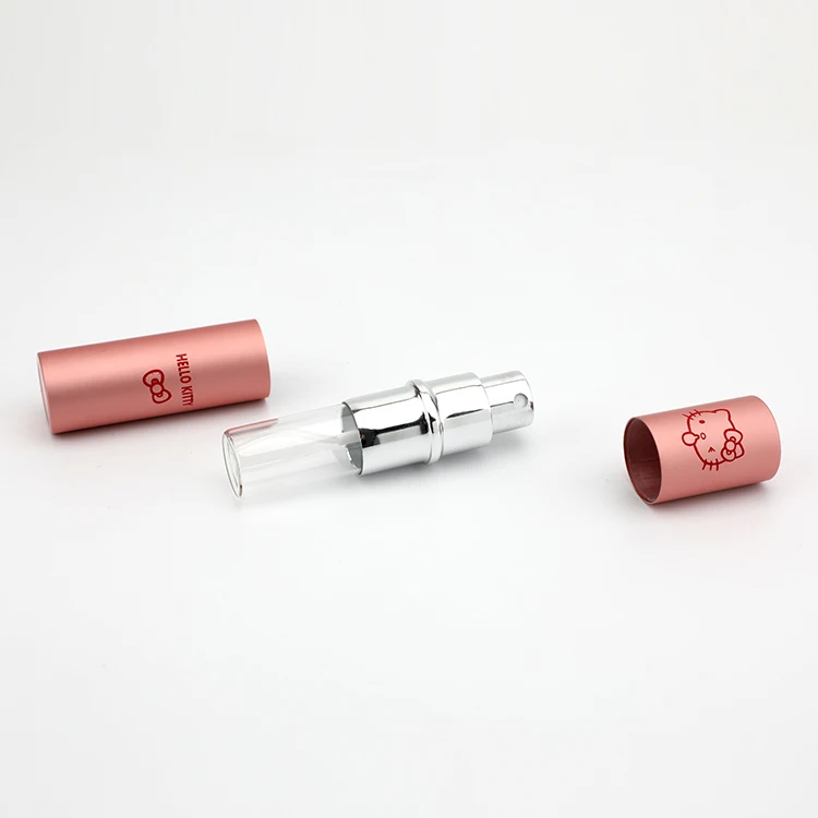 Mini empty perfume bottle 25 ml glass perfume bottle with aluminium tube