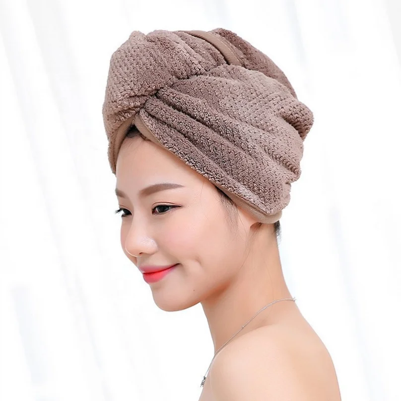 SPA Custom Quick Dry Microfiber Hair Turban Wrap Towel For Girls/Women