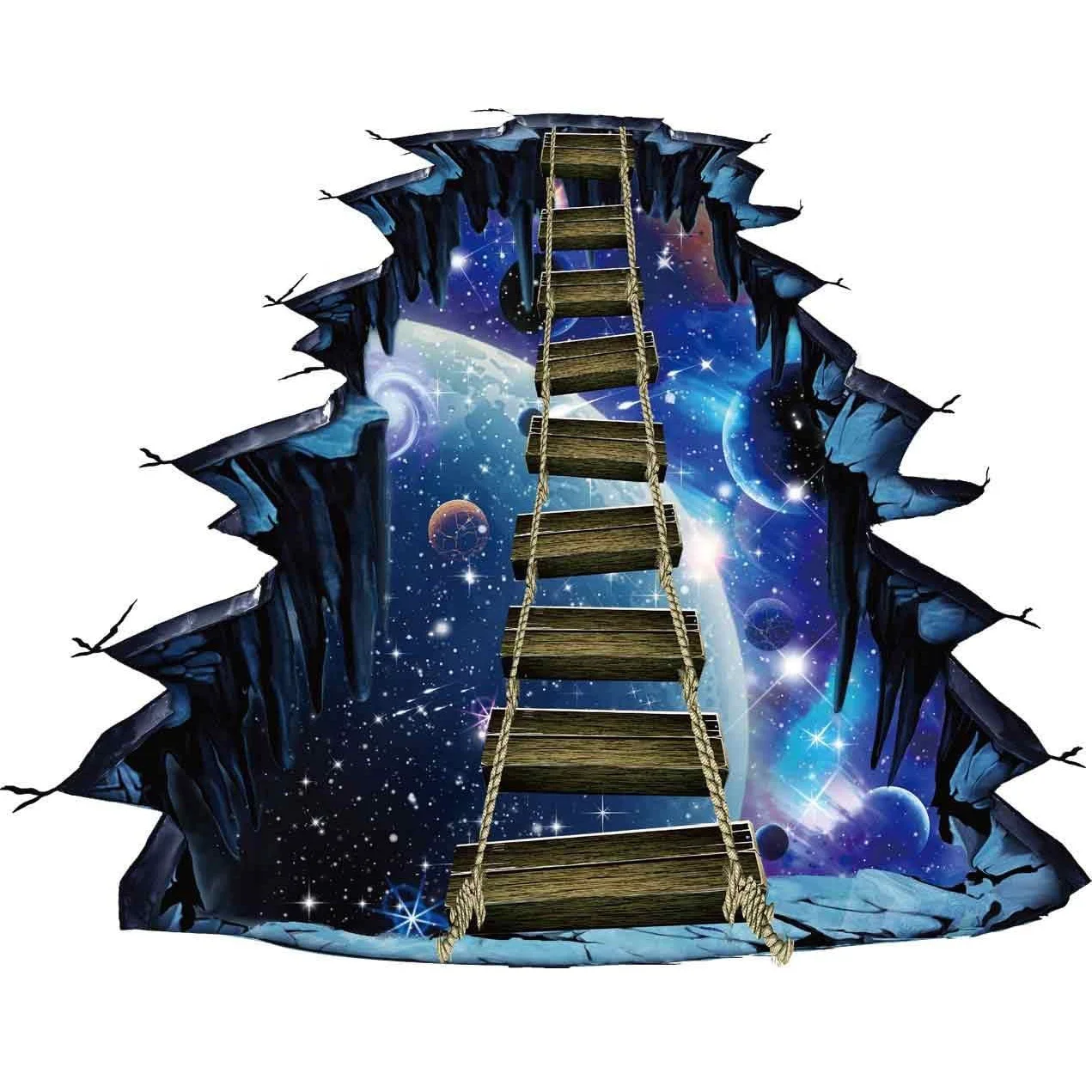 Epoxy Floor Sticker Removable Self Adhesive 3d floor graphics for Home Decoration