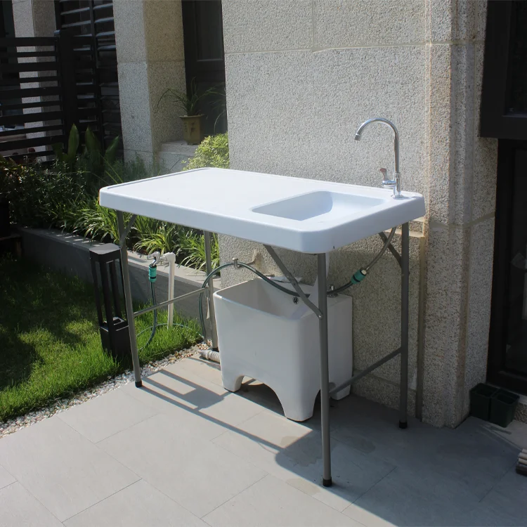Открытый портативный садовый пластиковый складной фермерский стол кемпинг для чистки рыбы