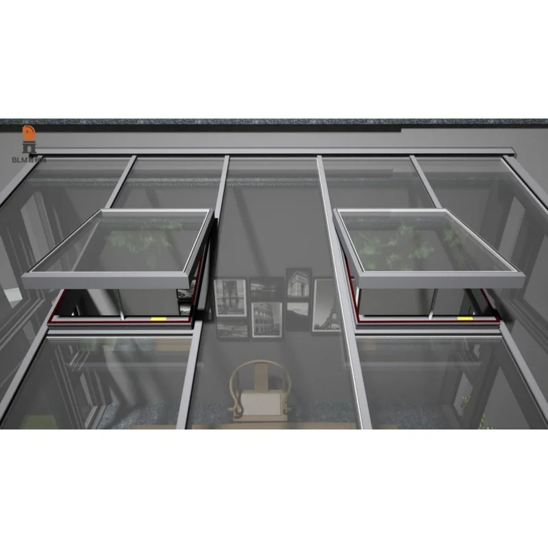 Modern French Design Small 4 Season Glass Room Winter Garden House Aluminum Sunroom With For Outdoor Backyard