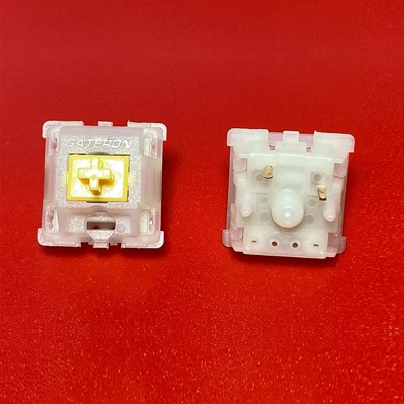 GATERON KS-3 X1 Milky Yellow Pro linear 5 pin hot swap DIY customized gaming mechanical keyboard switch