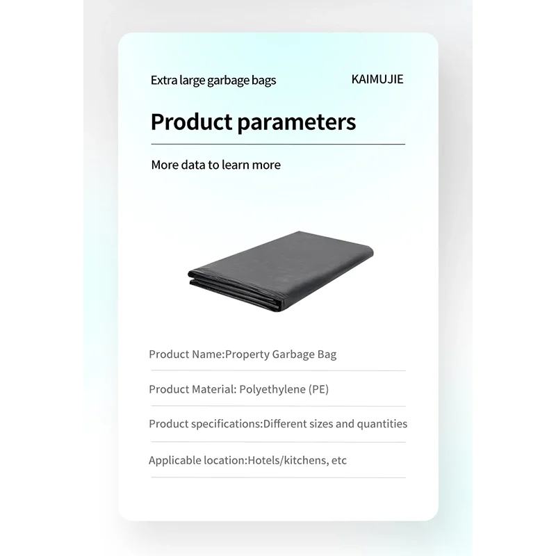 Black Trash Fold Custom Black Biodegradable Roll Manufacturers Plastic Garbage Bags