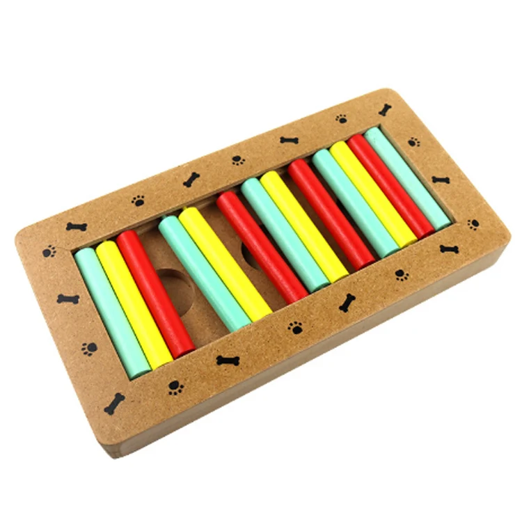 Best Newest Puzzle Toys Pet Feeder Treat Wooden Interactive Dog Puzzles To Cats