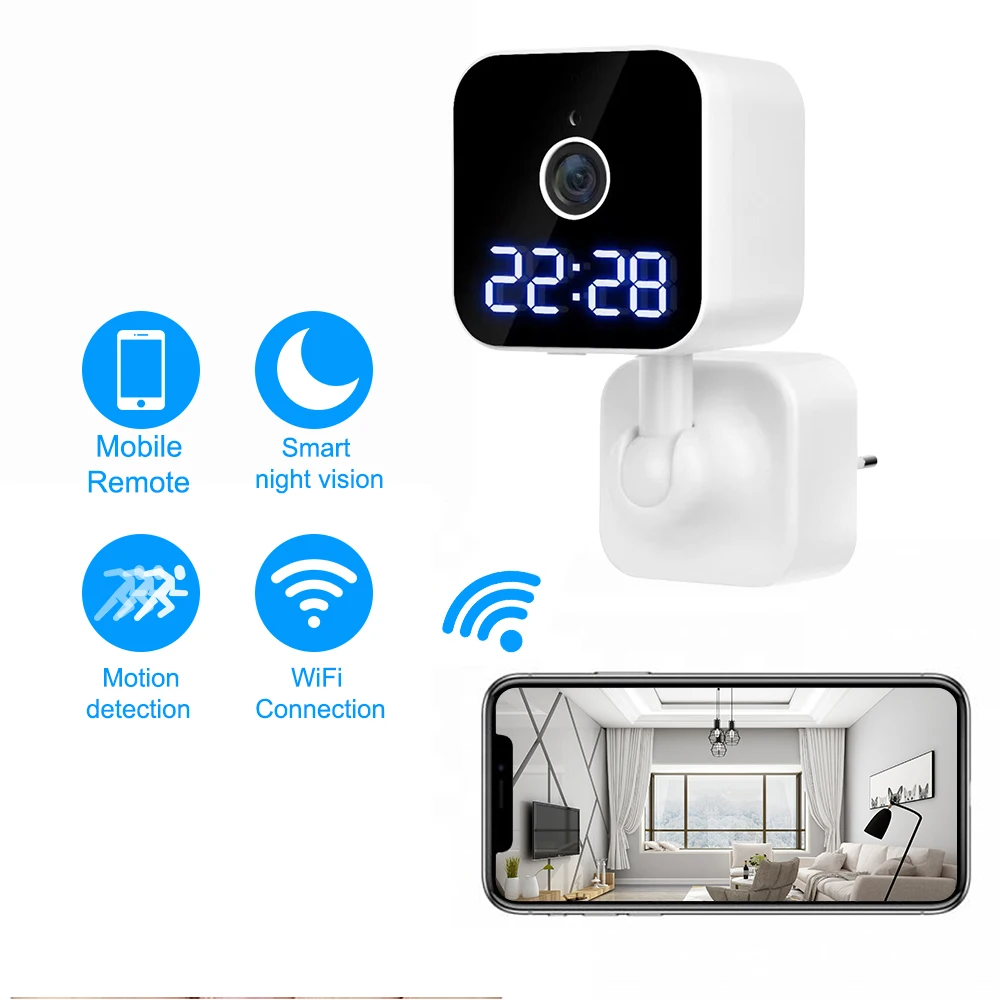 Камера Wi-Fi беспроводной домашней безопасности камеры 1080P ночное видение обнаружения пассивного ИК-Двусторонняя обратная связь мини камера