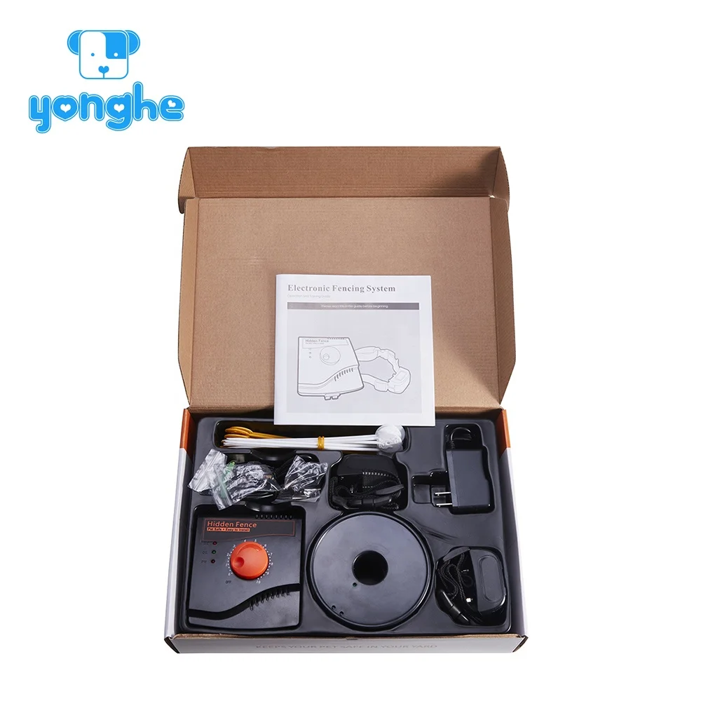 2022 Yonghe Upgrade Boundary Control Underground Electric 2 Dog Fence with Shock Training Collar