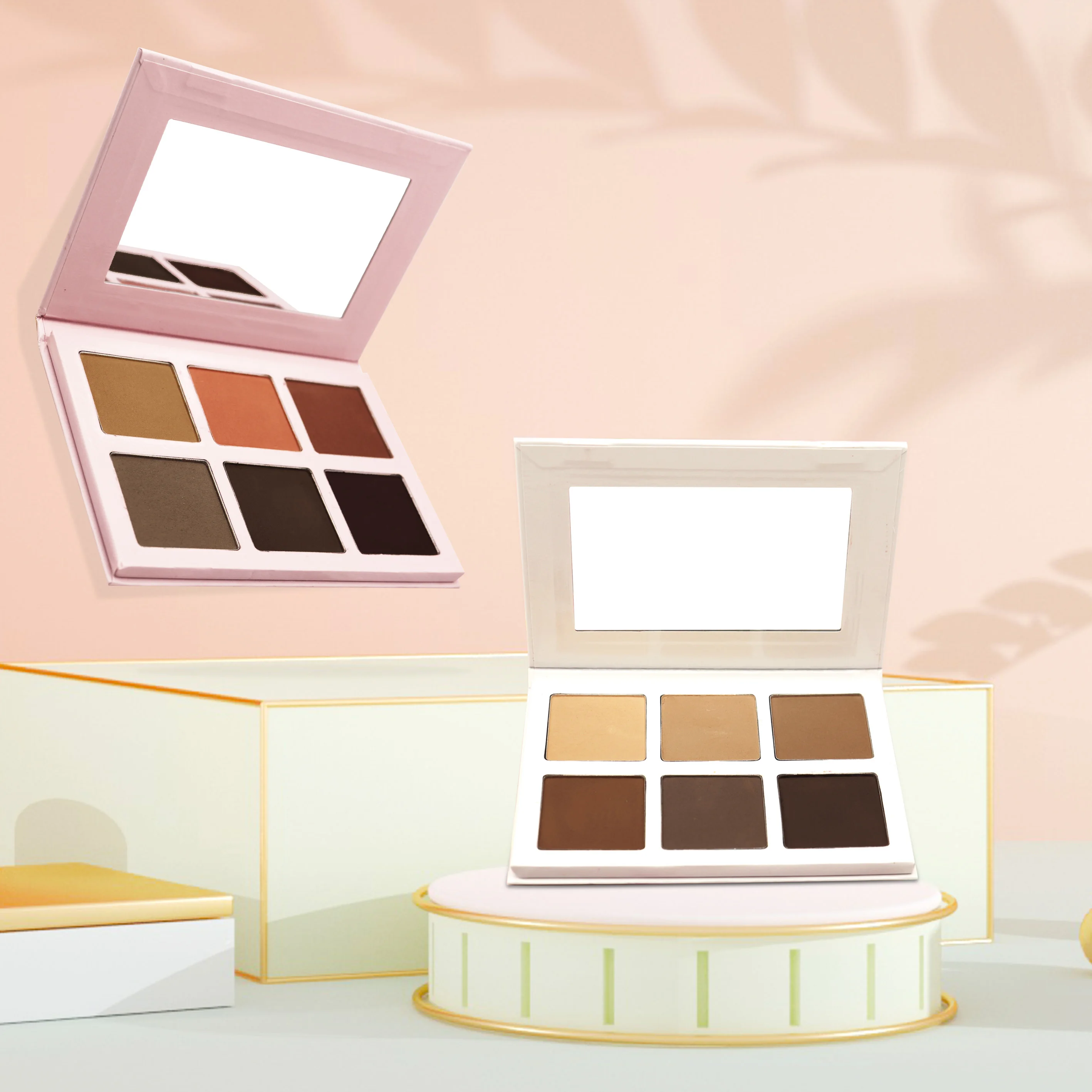 Wholesale cosmetics face makeup pressed powder contour high quality 6 colors bronzer palette private label