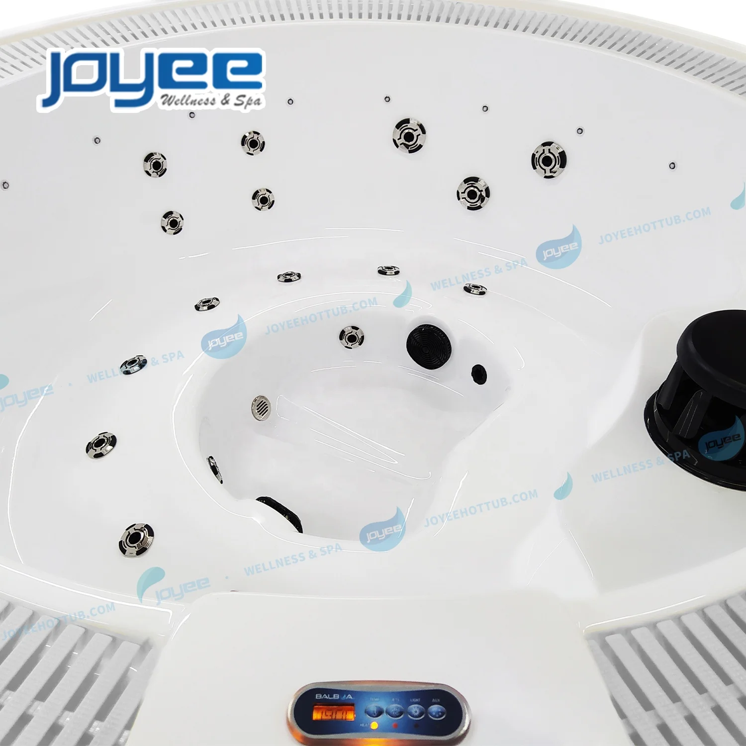 JOYEE OEM China Factory Wholesale Round Overflow Style 4 5 6 Persons Massage Hot Tub Spa 4 Swim Pool