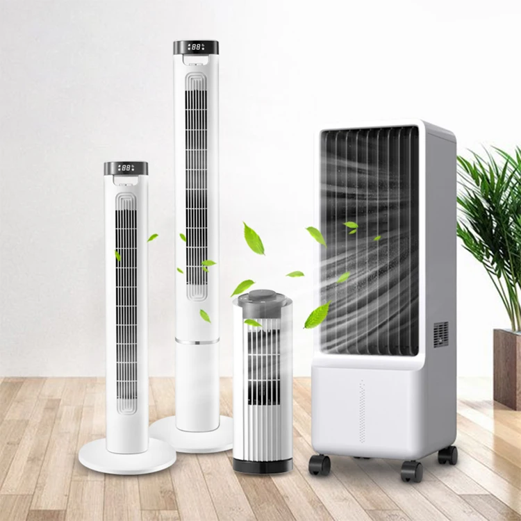 OEM Portable Aircooler Wifi Remote Control Conditioners Evaporative Tower Cooling Fan Air Cooler for Room with Remote Control