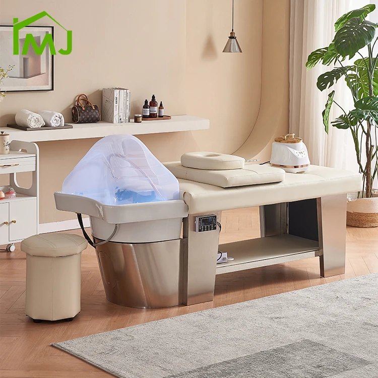 Beauty Salon hair washing thai massage table water cycle head spa Shampoo bed