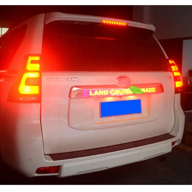Factory Price Smart Strobe warning stop light Tail Lights Rear Brake Lamps Red For land cruiser Prado