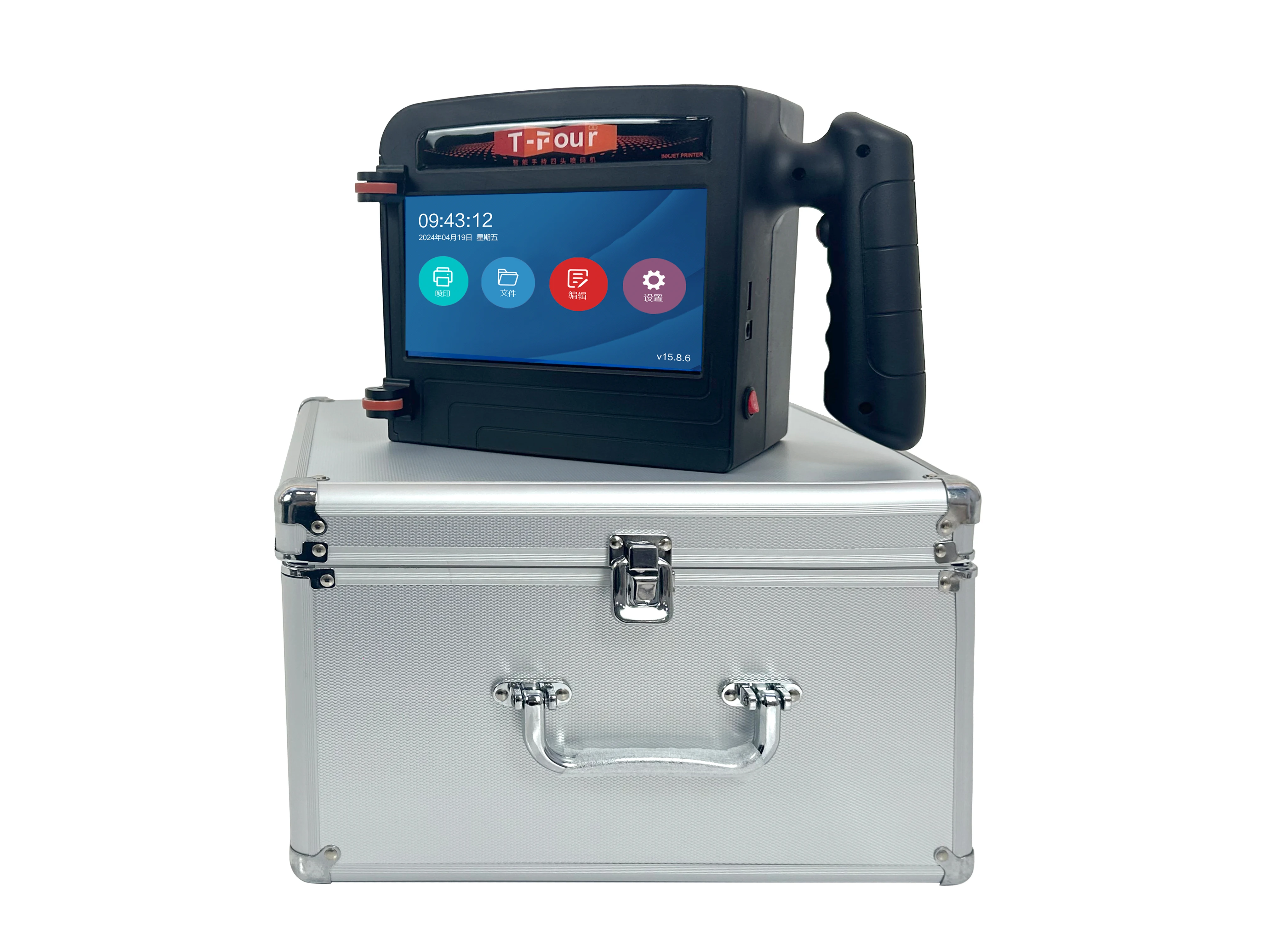 100 Mm Wide Format Handheld Inkjet Solvent Ink Date/Logo/Image/Qr Tij Batch Code Printer For Carton Box