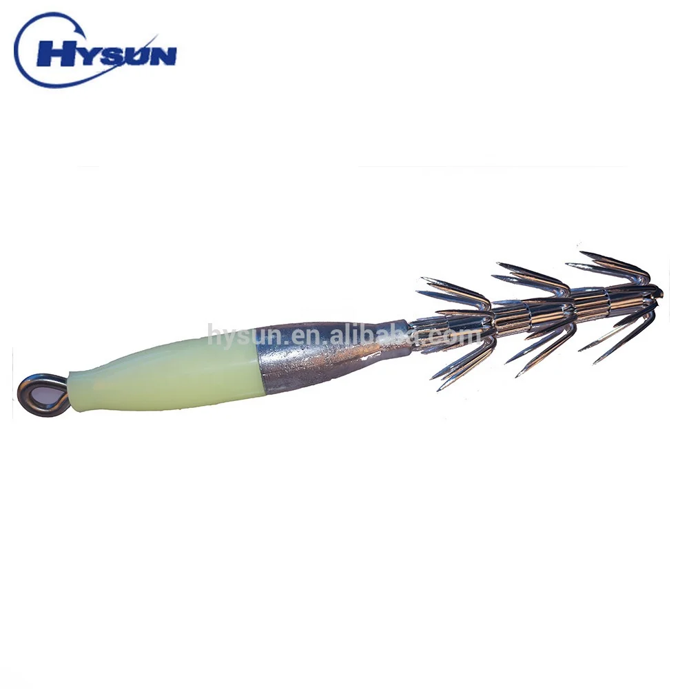 4.0*4 Luminous squid jigger for commercial fishing