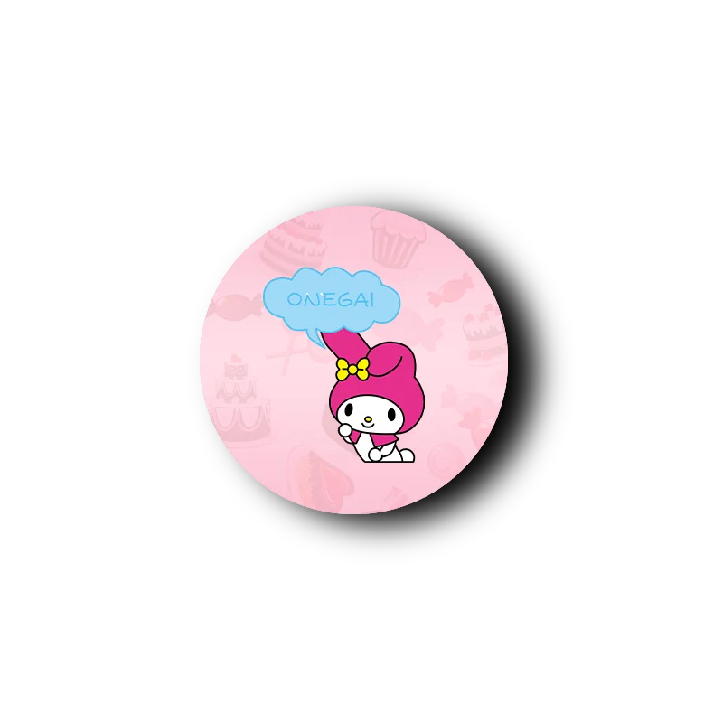 Finger Holder Cartoon Cute Melody Popping Sockets UV Printing Phone Holder Durable Adjustable Mobile Phone Bracket Custom Logo