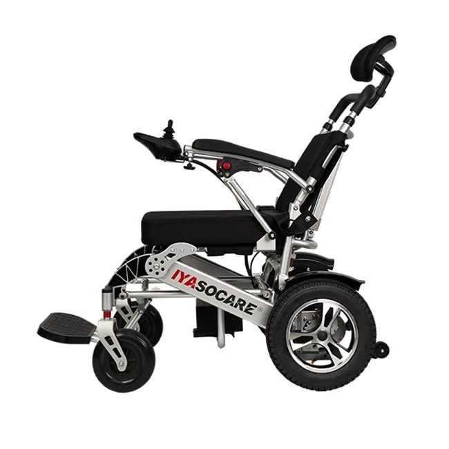 Light weight folding electric reclining wheelchair for the elderly and disabled