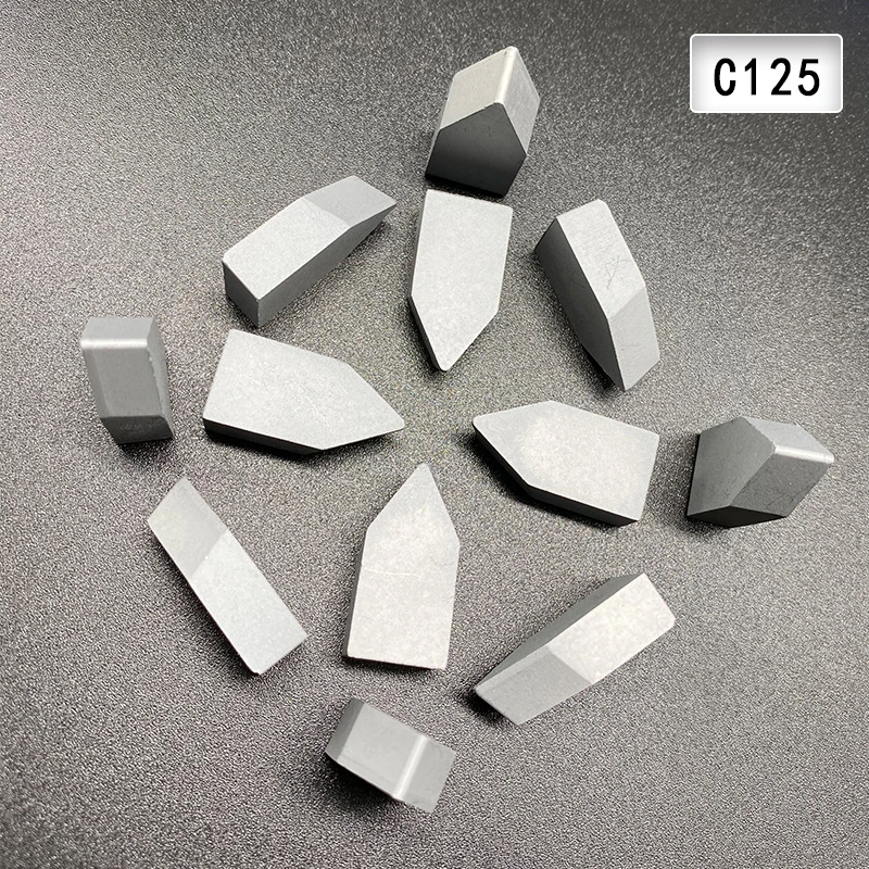 Factory YG6 C125  cemented carbide YG8 C122 brazed tips K20 C120 tungsten carbide turning inserts lathe cutting tools