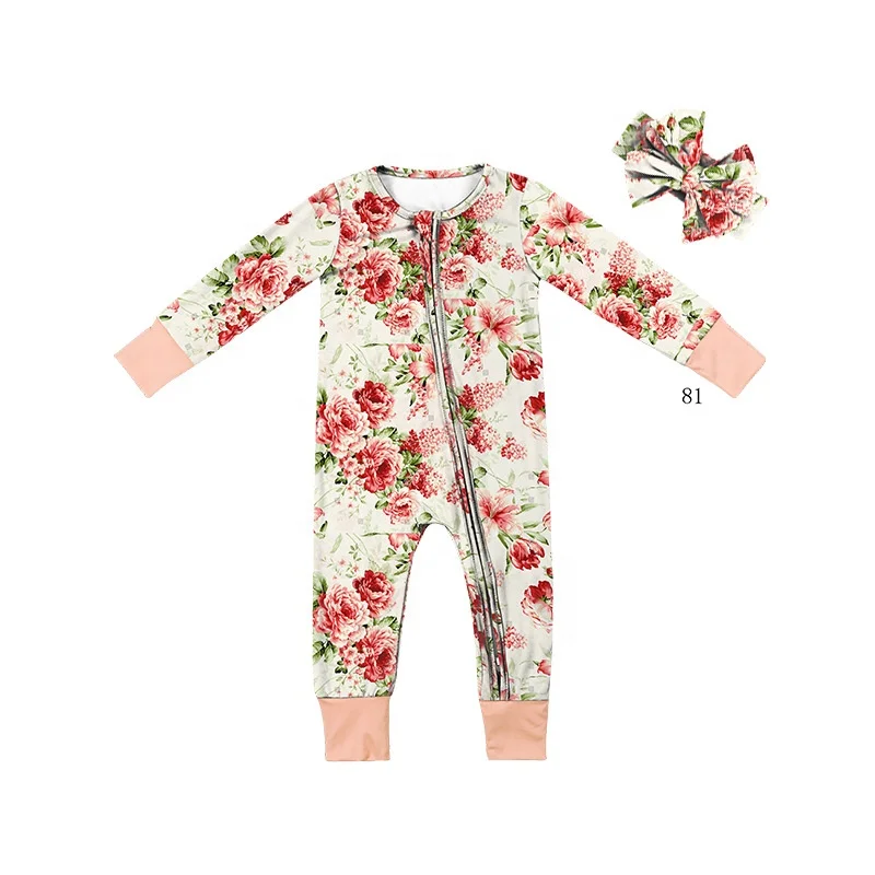 Newborn 0 3 Month 6 Month 9-12 Months 2 Year Old Oeko tex Girl Kids Long Sleeve Infant Romper Baby Clothes Vendor in China