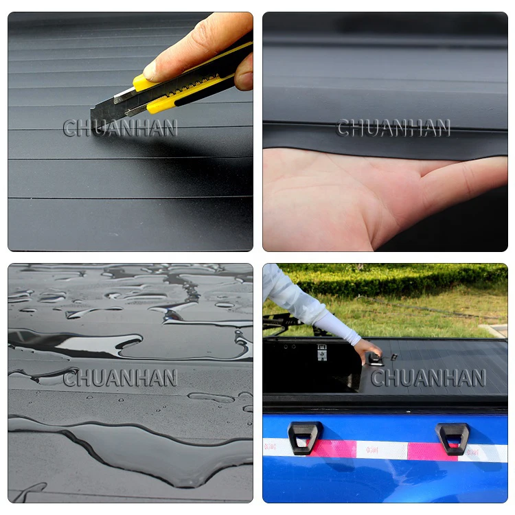Pickup Truck Bed cover Retractable Roller Lid Changan Hunter Tonneau Cover For Tundra hilux tacoma bt50 ranger jac t9 t8