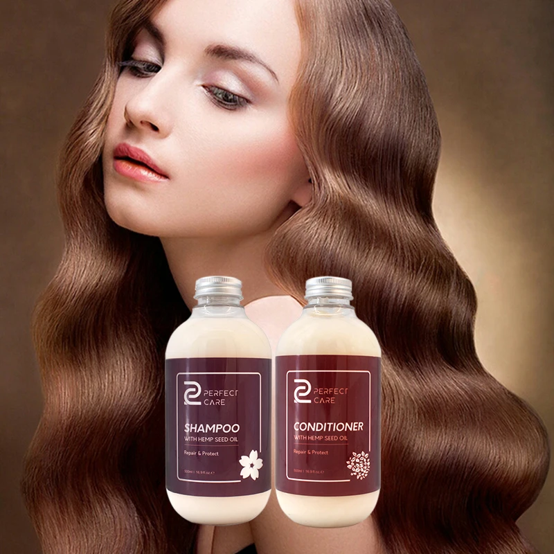 Private label  hemp seed oil anti hair loss shampoo grow hair growth shampoo and conditioner