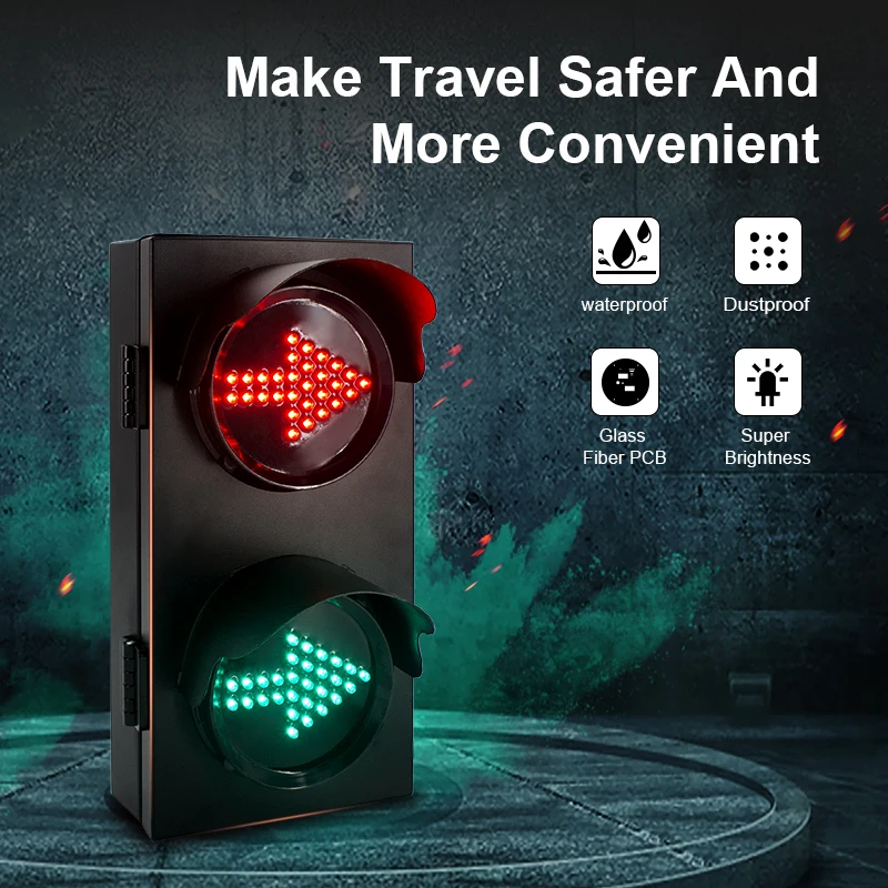 Cold-rolled plate 100mm red green arrow indicator traffic signal light