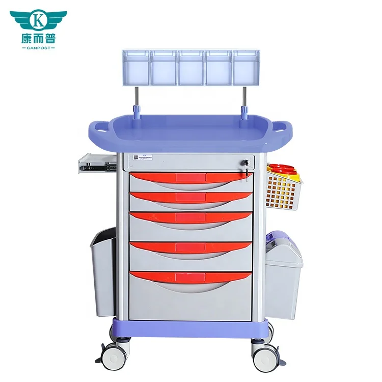 Hot selling anesthesia car manufacturers wholesale custom medical carts high quality abs hospital emergency vehicles