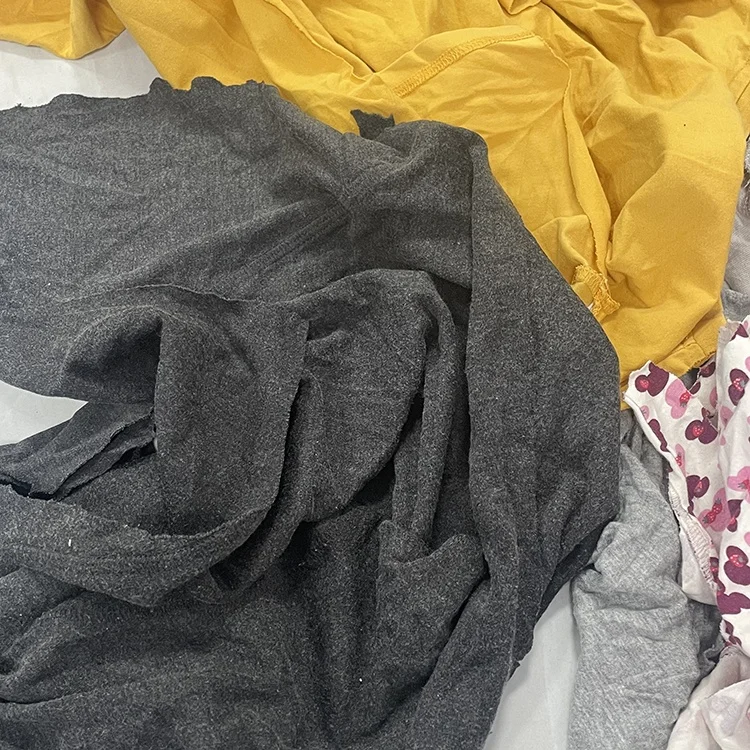 Industrial Cotton Rags Textile Waste Dark Colored T-shirt 100% Cotton Rags for Cleaning