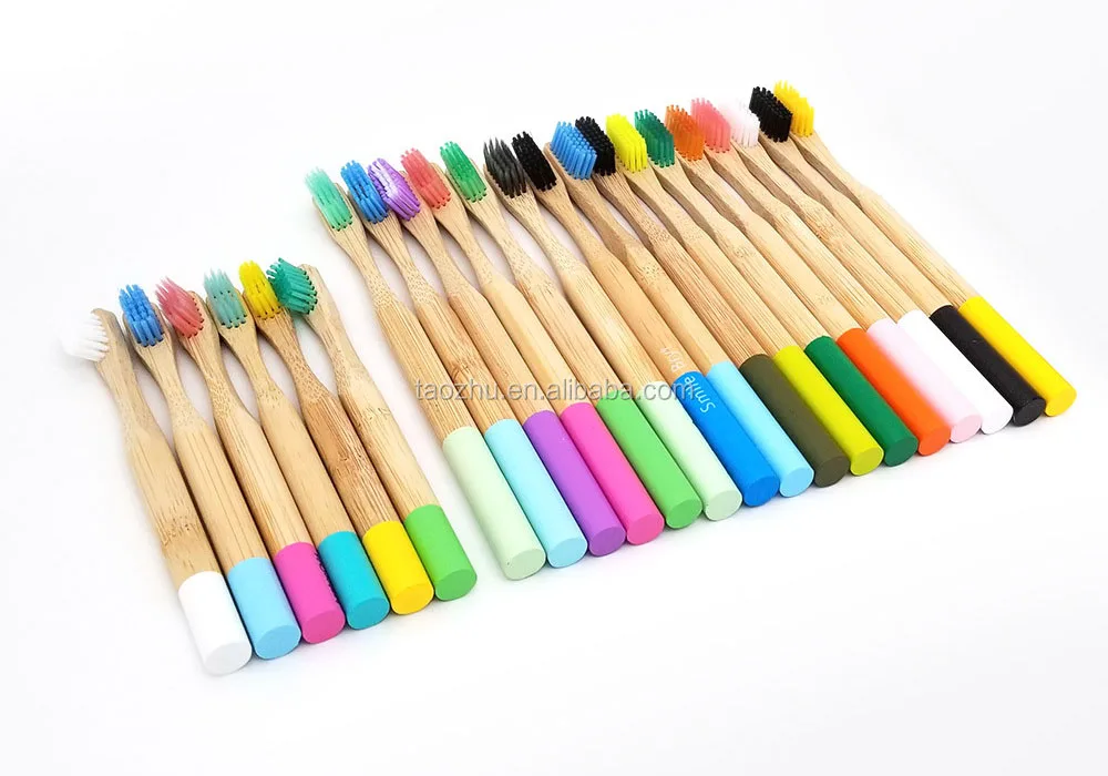round bamboo toothbrush
