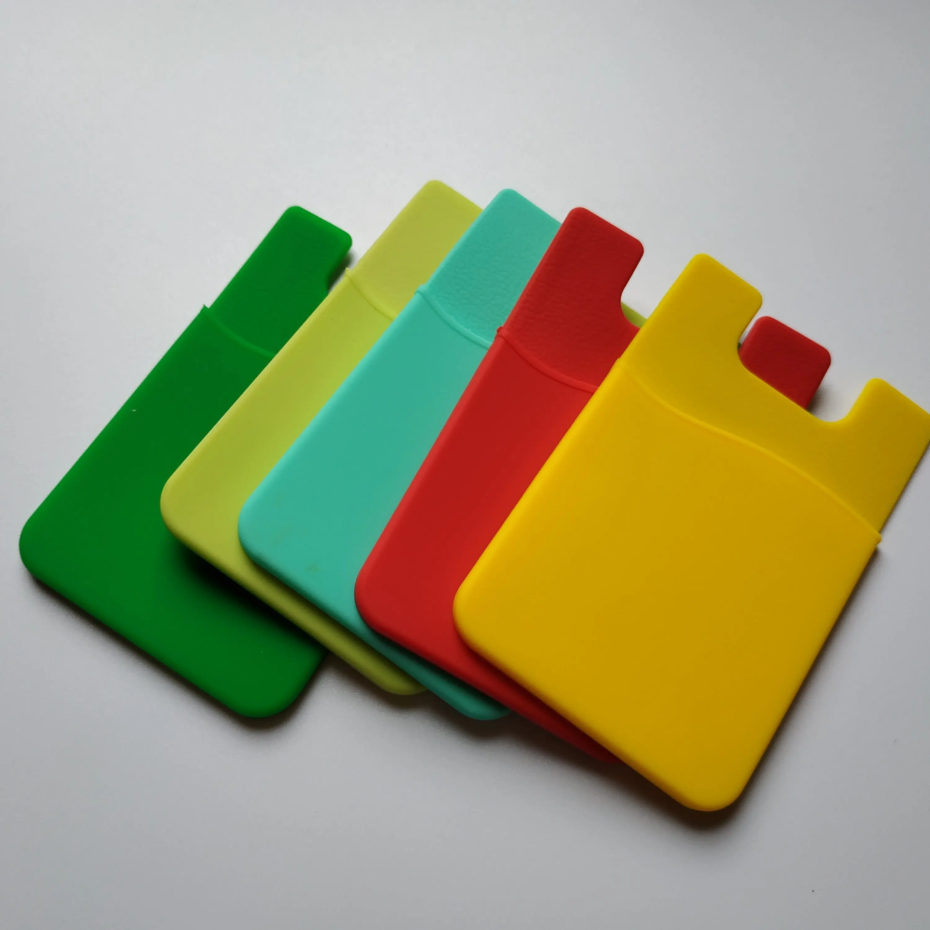 Hot selling Promotional gifts customized logo printing Silicone mobile phone card holder