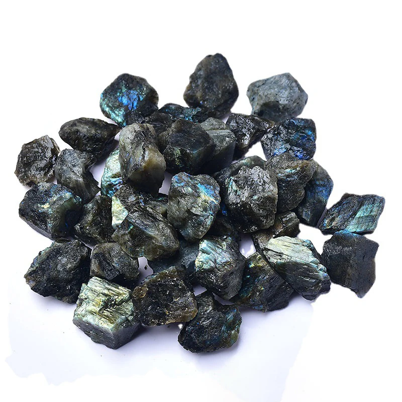 High quality labradorite raw stone with purple and blue color healing stone rough stone