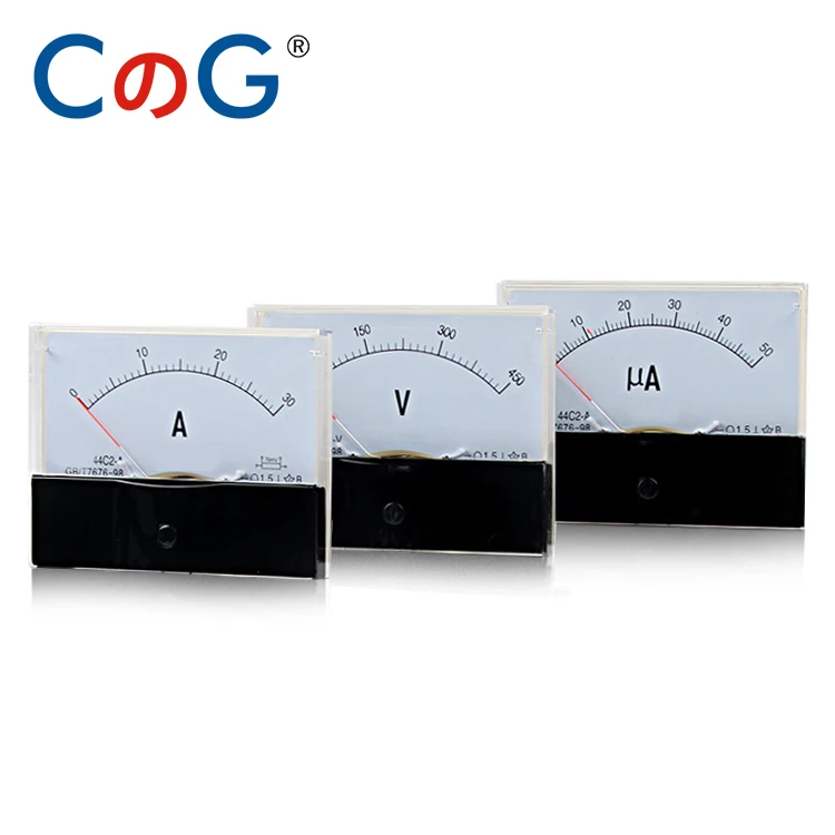  Аналоговый амперметр CG 44C2 DC uA 50UA 100UA 200UA 500UA панель амперметра измеритель тока