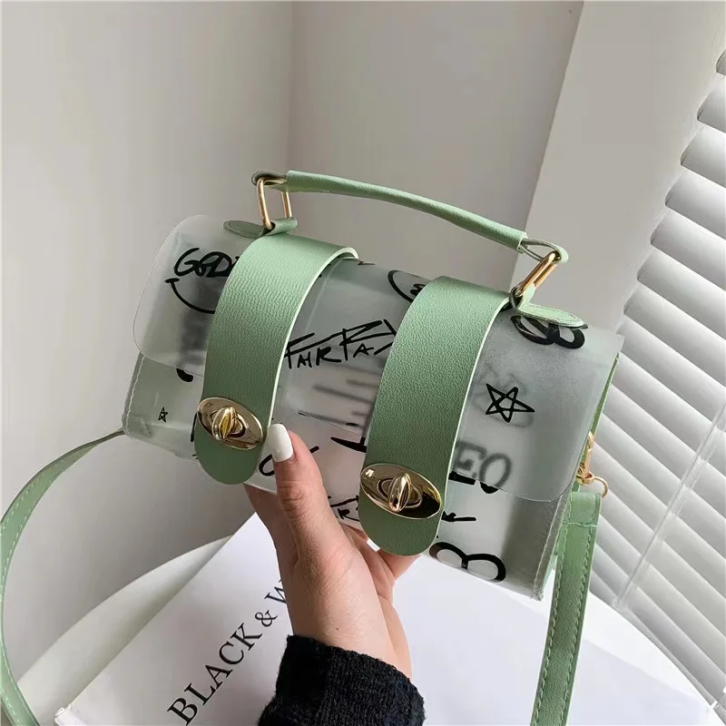 2024 Ladies Designer Bags PVC Golden-hardware Cross-body Flap Zipper Messenger Fashion Multi-color Letter Pattern  Shoulder Bag