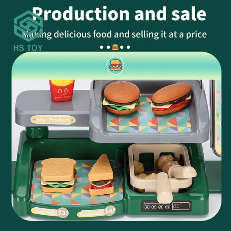 Кассовый аппарат HS домашний большой супермаркет Burgershop игрушка для ролевых игр детей