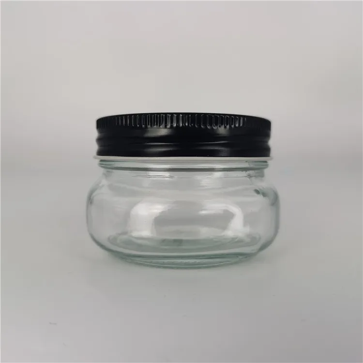 150ml small bottles food use sublimation glass jam mason jar caviar containers wholesale