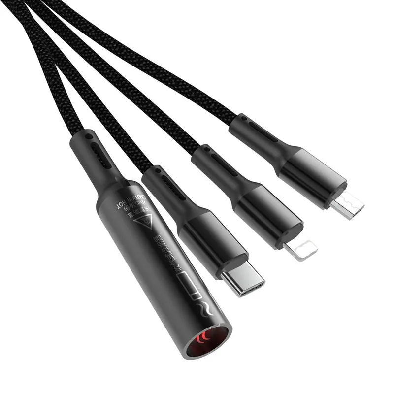 USB Type C Micro 8 Pin 4 in 1 Rechargeable Fancy Blowing Tungsten Windproof Electronic Cigarette Lighter