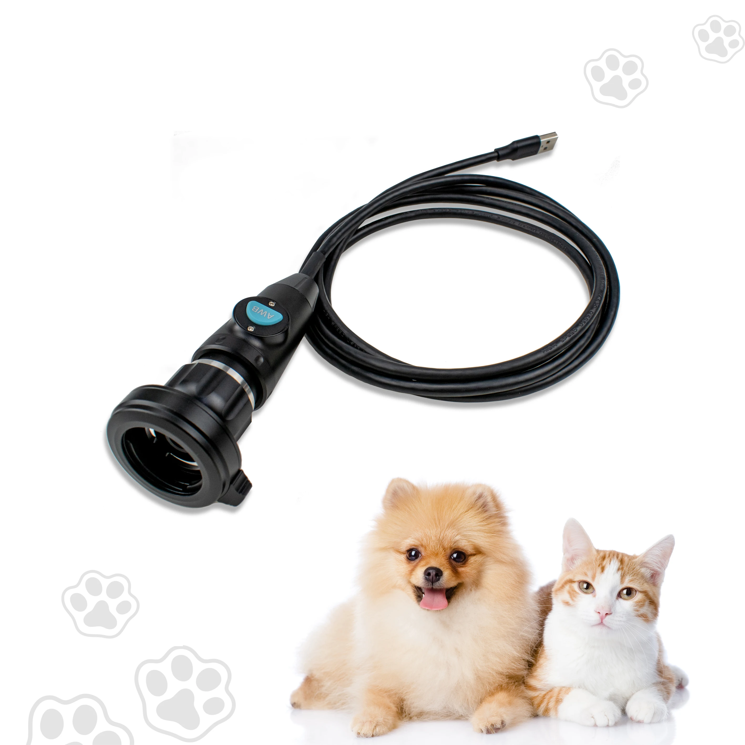 Portable USB Medical Endoscope Camera  system for animal vet with usb port