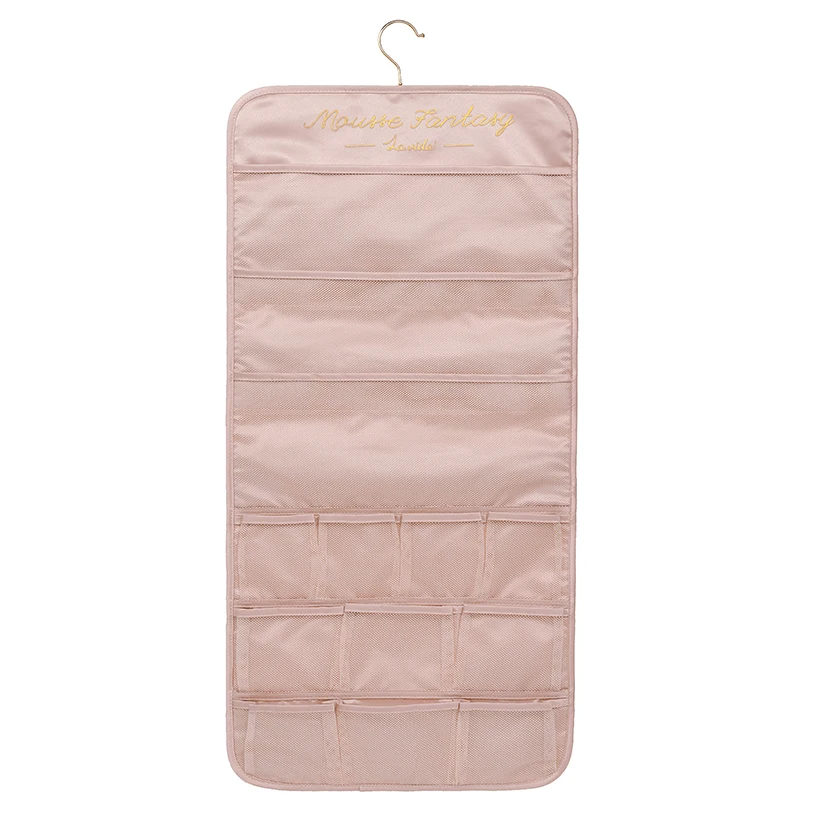 Custom logo Polyester Foldable Underwear Bras Socks Hanging Underwear Organizer Pocket