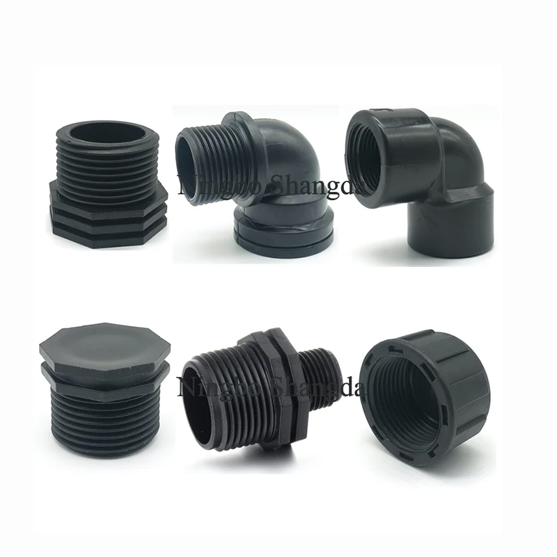 1/2'-4' China Cheap Price BSPT PP Nipple Threaded Fittings With Low MOQ
