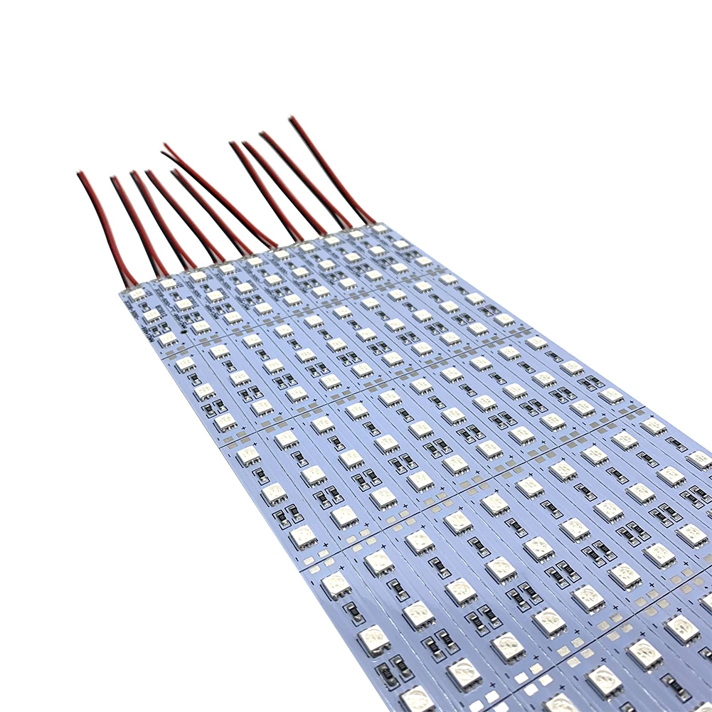 DC 12V 1M LED Bar Light 5050 Full Spectrum Grow Light Strip For Plant Growth  Hard Strip 4 Red 1 Blue