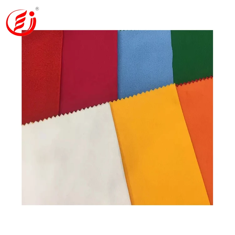 100% Polyester Brushed one side super poly tricot knitted fabric for bed sports wear toys bags