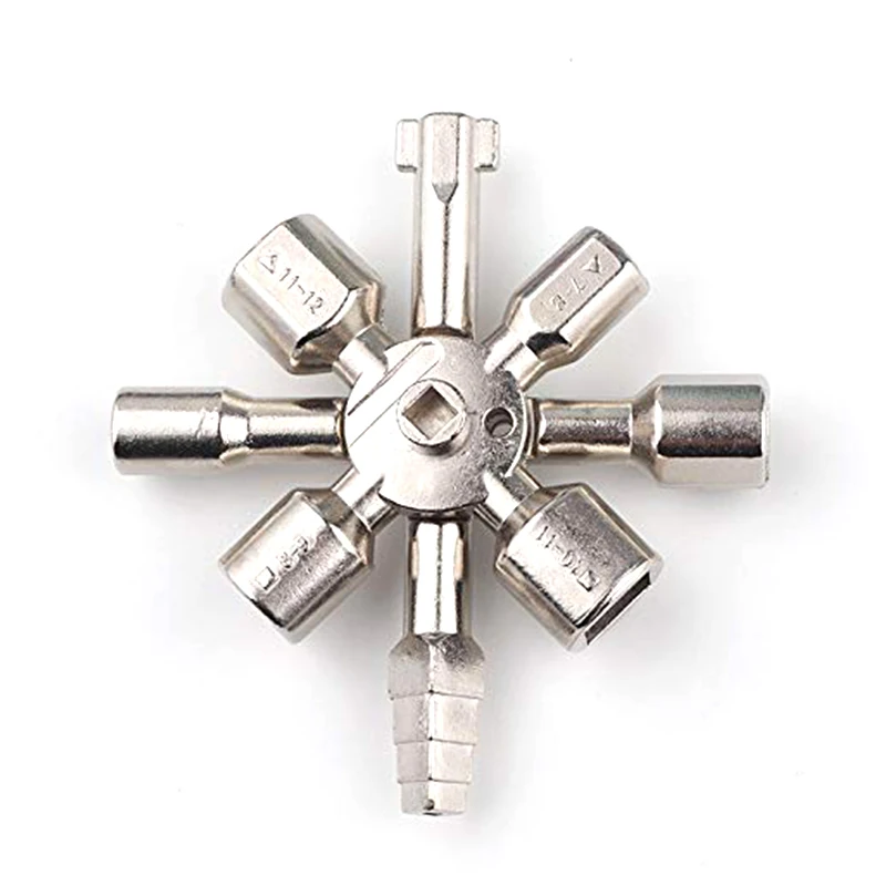 
Nickle Plated Cross Wrench Key Multi-Cross In Switch Hex Small Universal Electric Control Cabinet 