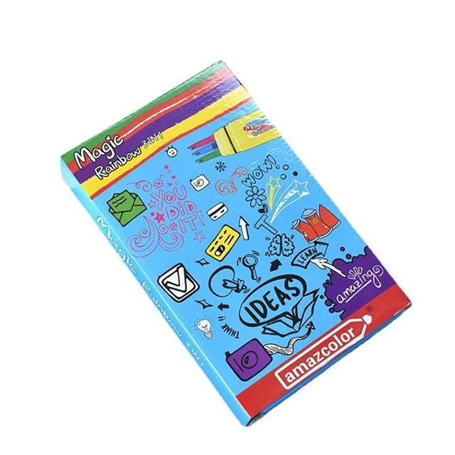 Hot selling three-line pen magic pen marker set with custom logo for children