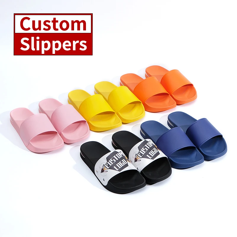 2024 New Indoor Outdoor PVC Heel Air Cushion Slippers for Men and Women Custom Logo Sandals with Comfortable Cushioning