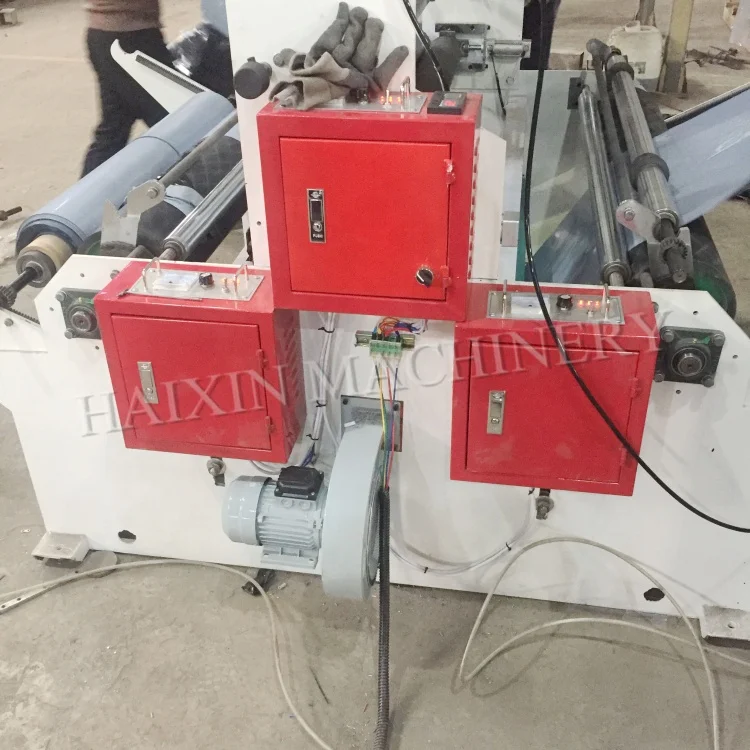 High speed LDPE HDPE biodegradable bag polyethylene double winder plastic shrink film blowing machine price