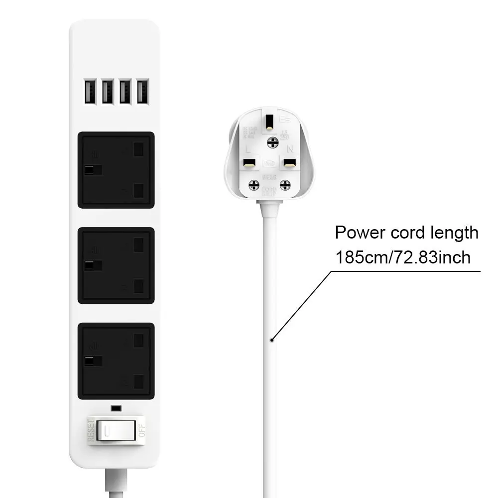 Flat Electrical Extension Socket japan extension cord plug and socket with power strip