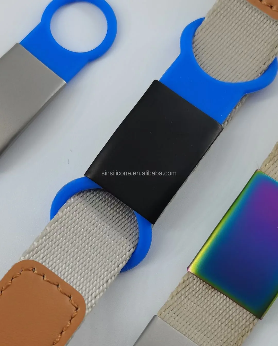 Silicone Rubber Silencers for  Dog/cat Tag Set -Red