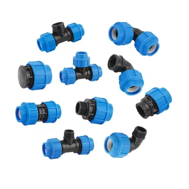 PP Compression Fittings PE Pipe Polypropylene Compression Coupling for drip irrigation system or agriculture irrigation system
