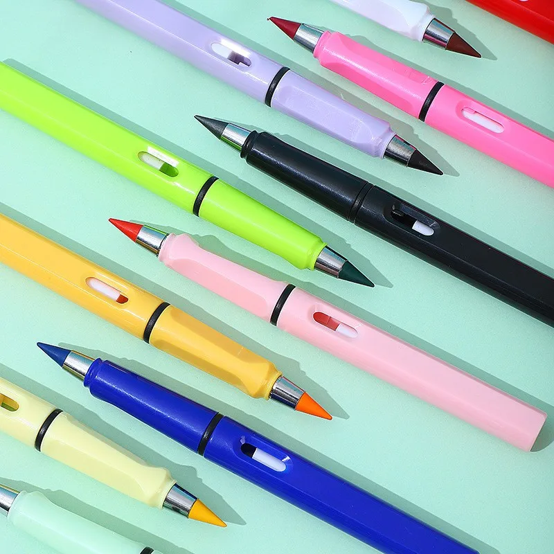 16 color Black Tech Forever Infinite Ink-Free Eternal Pencil Cut Free Drawing Hb Pencil Wholesale for kids