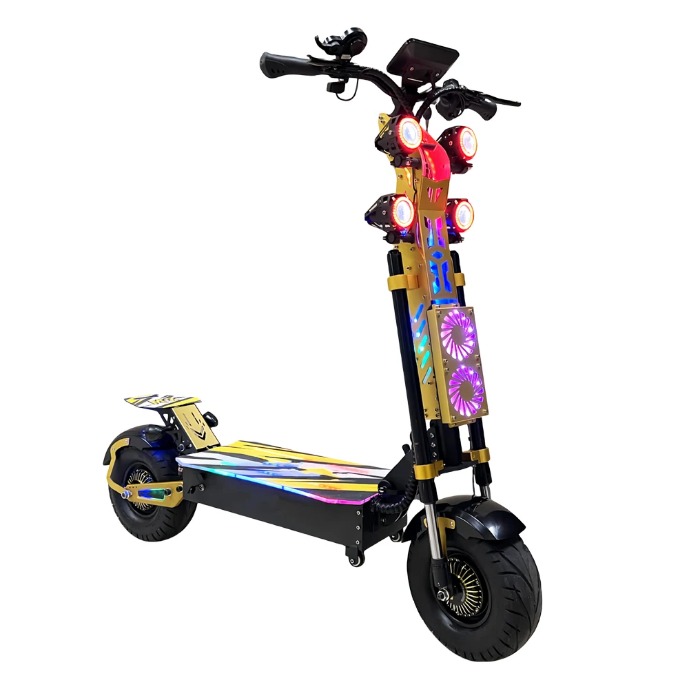 High speed long distance 100KM foldable 72v 50ah powerful 13 inch dual motor adult electric scooters 10000w e scooter M8